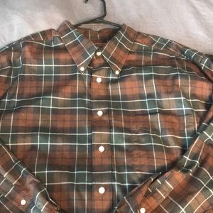 Oak Hill brown plaid shirt size 2XLB (Big)